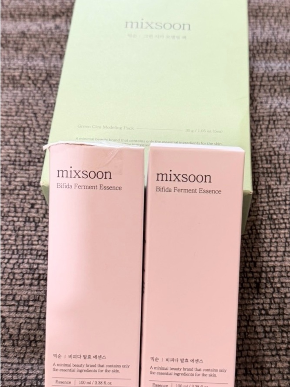 mixsoon Bifida Ferment Essence 2 boxes & Green Cica Modeling 5 pack